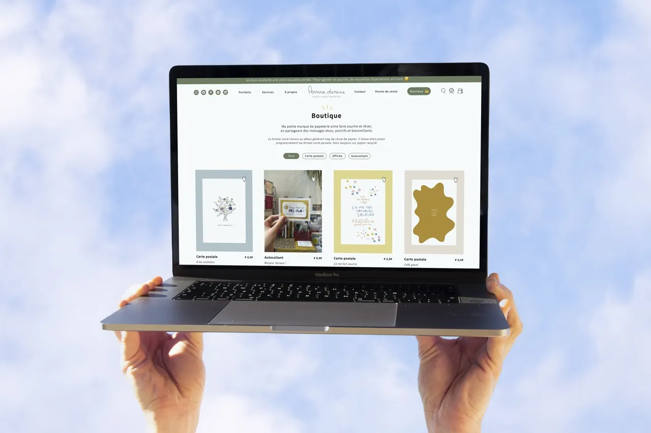 Tampala Studio - Eshop et site vitrine Perrine dessine